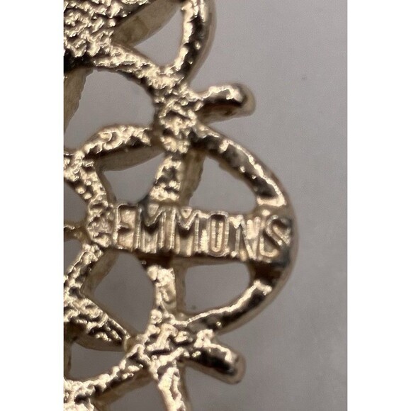 Vintage Gold Tone Emmons Designer Signed Brooch Pin Classic Jewelry - Picture 3 of 4